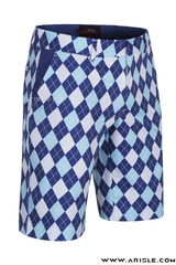 Quần Shorts Golf Nam ARISLE Scotish Blue Argyle