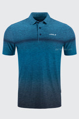 Áo Polo Golf Nam ARISLE Bossman Gradient Blue Stripe