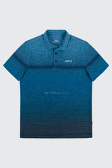 Áo Polo Golf Nam ARISLE Bossman Gradient Blue Stripe
