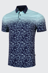 Áo Polo Golf Nam ARISLE Pro-Golfer Aqua Camo Graphic