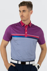 Áo Polo Golf Nam ARISLE Pro-Golfer Royal Magenta