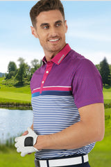 Áo Polo Golf Nam ARISLE Pro-Golfer Royal Magenta