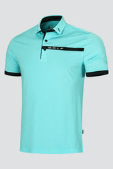 Áo Polo Golf Nam ARISLE Pro-Golfer Sky Blue Stripe