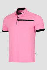 Áo Polo Golf Nam ARISLE Pro-Golfer Golf Stripe Pink
