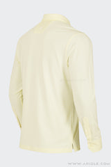 Áo Polo Golf Nam Dài Tay ARISLE Mini Stripe - Lemon