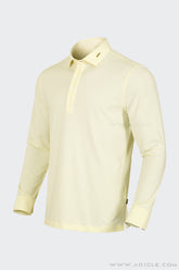 Áo Polo Golf Nam Dài Tay ARISLE Mini Stripe - Lemon