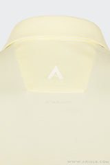 Áo Polo Golf Nam Dài Tay ARISLE Mini Stripe - Lemon