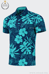 Áo Polo Golf Nam ARISLE Golf & Resort Blue Palm