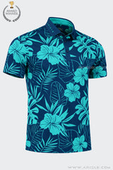 Áo Polo Golf Nam ARISLE Golf & Resort Blue Palm