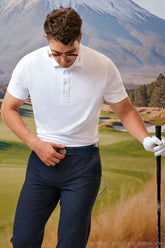 Áo Polo Golf Nam ARISLE Fox White