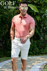 Áo Polo Golf Nam ARISLE Golf & Resort Pastel Jaguar Camo