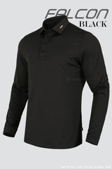Áo Polo Golf Nam Dài Tay ARISLE LS Falcon Black