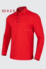 Áo Polo Golf Nam Dài Tay ARISLE LS So Red