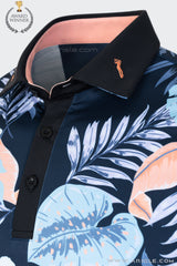 Áo Polo Golf Nam ARISLE Golf & Resort Blue Tropical