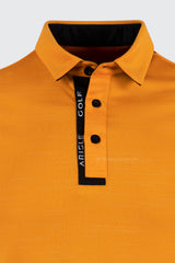 Áo Polo Golf Nam ARISLE Ribb Cuff Storm Orange