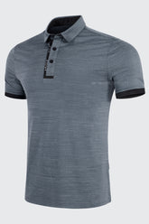 Áo Polo Golf Nam ARISLE Ribb Cuff Steel Grey