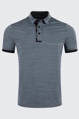 Áo Polo Golf Nam ARISLE Ribb Cuff Steel Grey