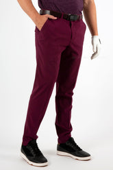 Quần Dài Golf Nam Arisle Ultra Comfy Bordeaux Red