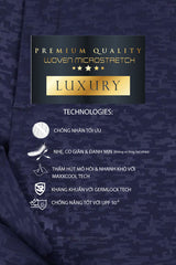 Quần Shorts Golf Nam Arisle A-Class Modern Camo Navy