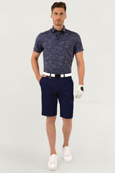 Quần Shorts Golf Nam Arisle Bossman Space Blue