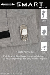 Quần Golf Nam ARISLE Diamond Chip Grey