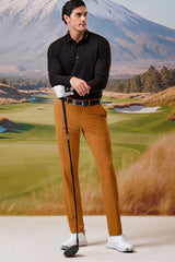 Quần Golf Nam ARISLE Friction Free Caramel Orange