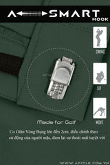 Quần Golf Nam ARISLE Friction Free Dollar Green