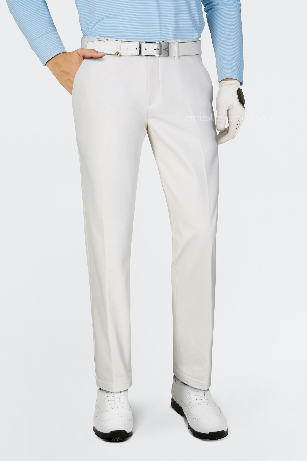 Quần Golf Đông 3 lớp ARISLE TRIPLEX Cream Beige