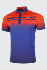 Áo Polo Golf Nam ARISLE Pro-Golfer Ombre Orange Navy