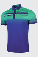 Áo Polo Golf Nam ARISLE Pro-Golfer Ombre Aqua Navy