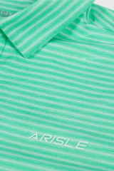 Áo Polo Golf Nam ARISLE Pixel Stripe Spearmint