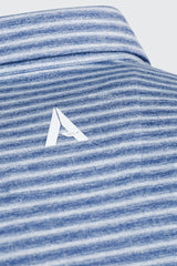 Áo Polo Golf Nam ARISLE Pixel Stripe Yale Blue