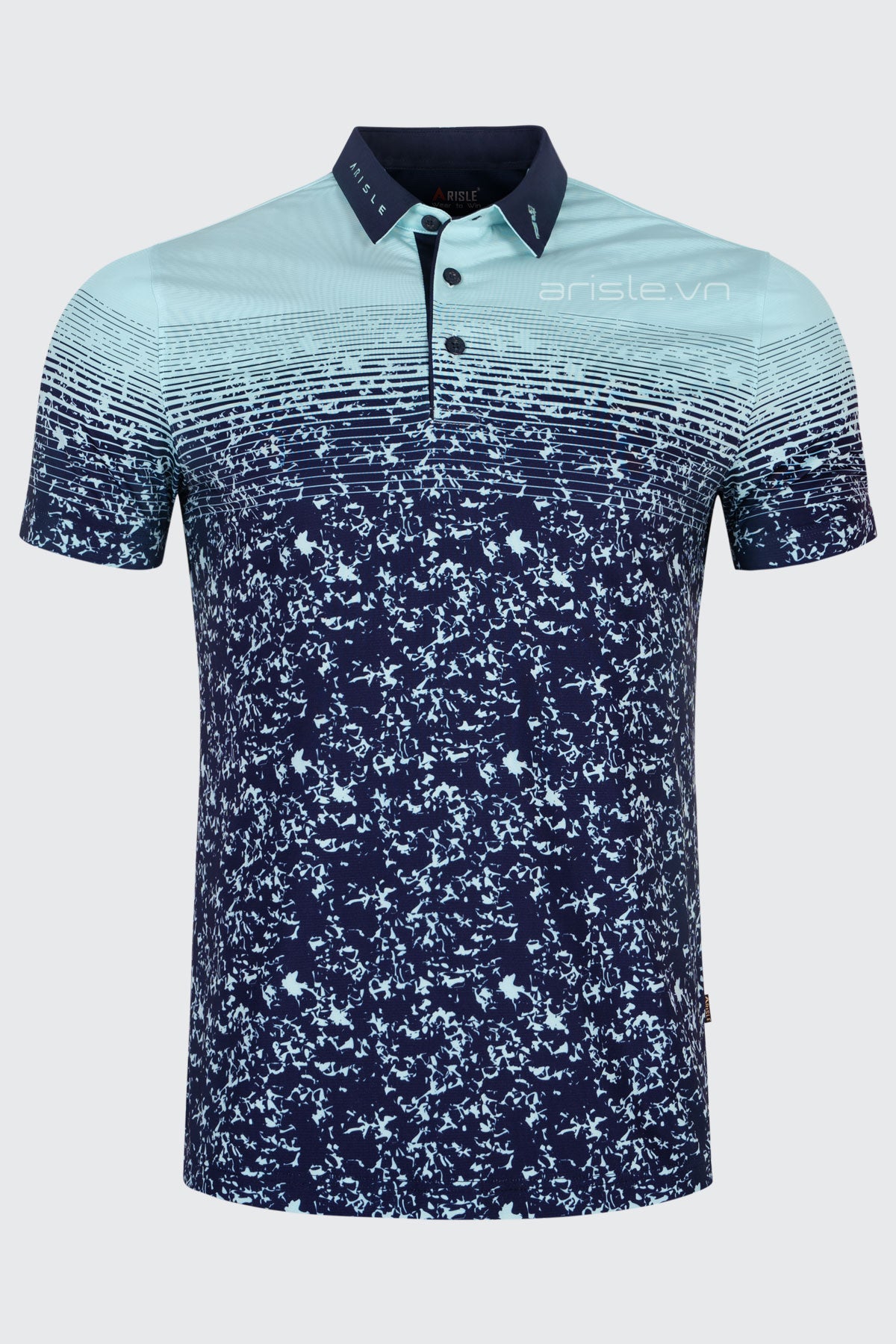 Áo Polo Golf ARISLE Pro-Golfer Aqua Camo Graphic