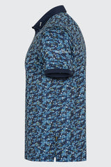 Áo Polo Golf Nam ARISLE Pro-Golfer Blue Camo Print