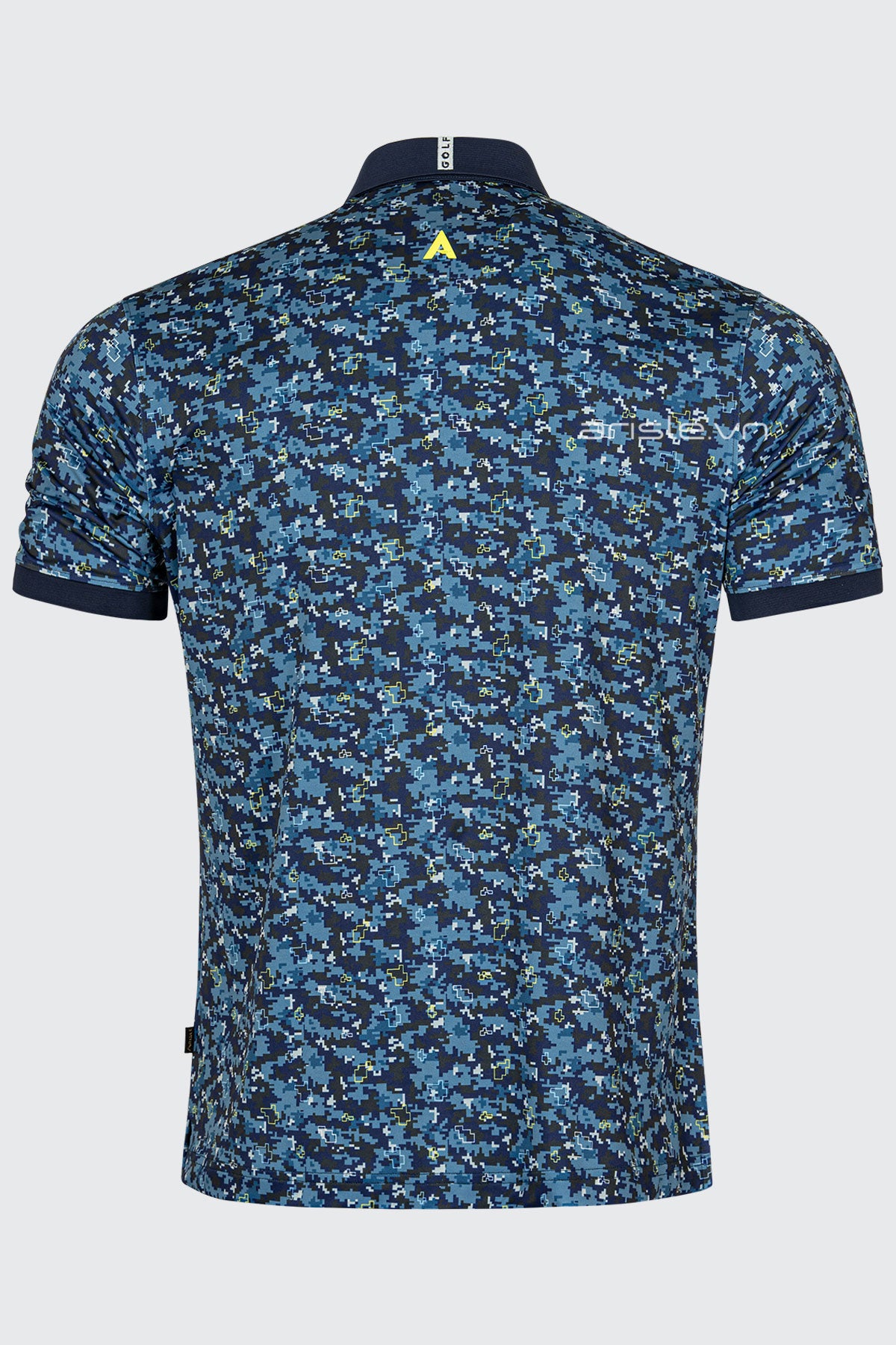 Áo Polo Golf Nam ARISLE Pro-Golfer Blue Camo Print