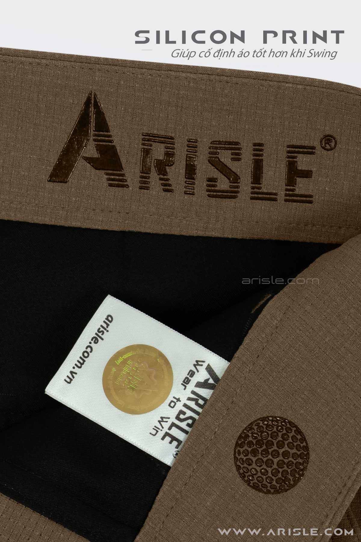 [New in] - Quần Golf Short ARISLE Airvent Amber Wood