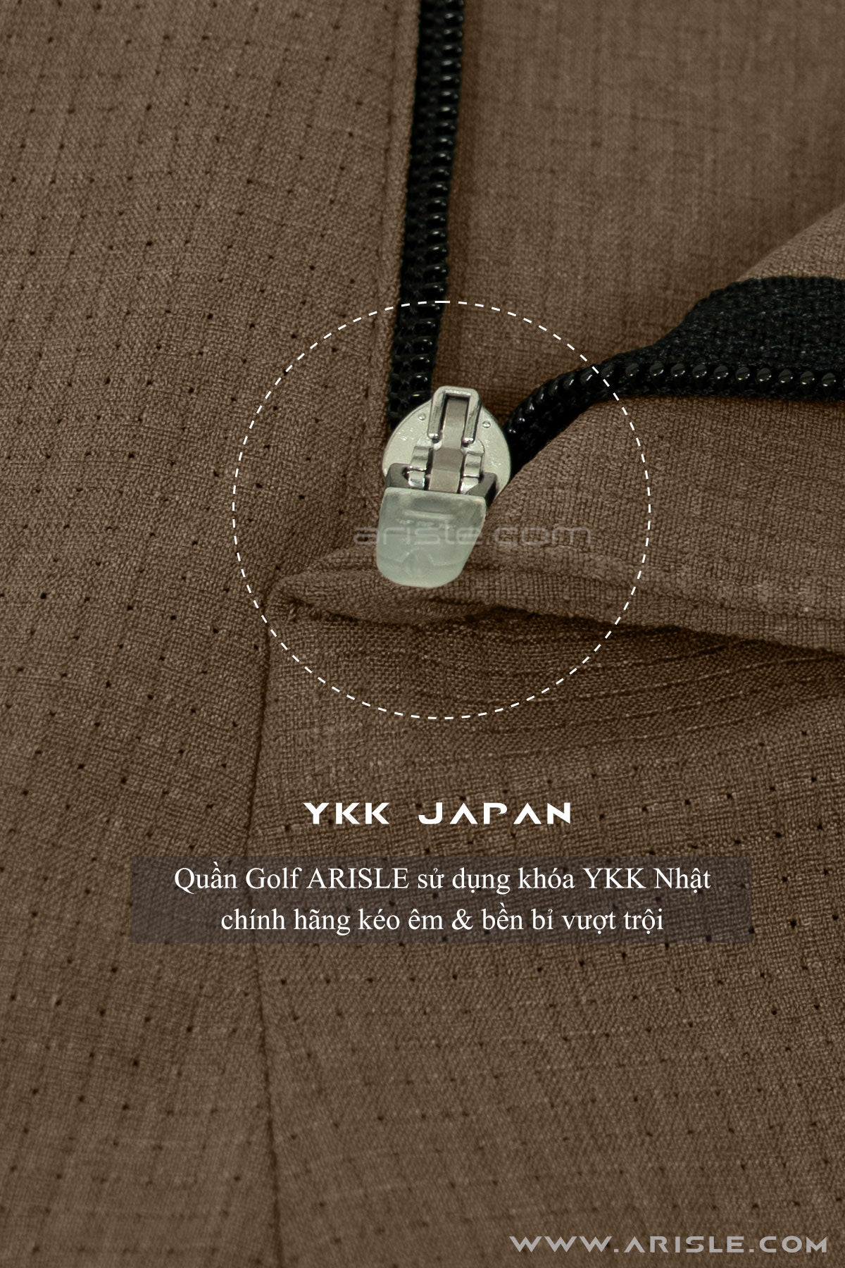 [New in] - Quần Golf Short ARISLE Airvent Amber Wood