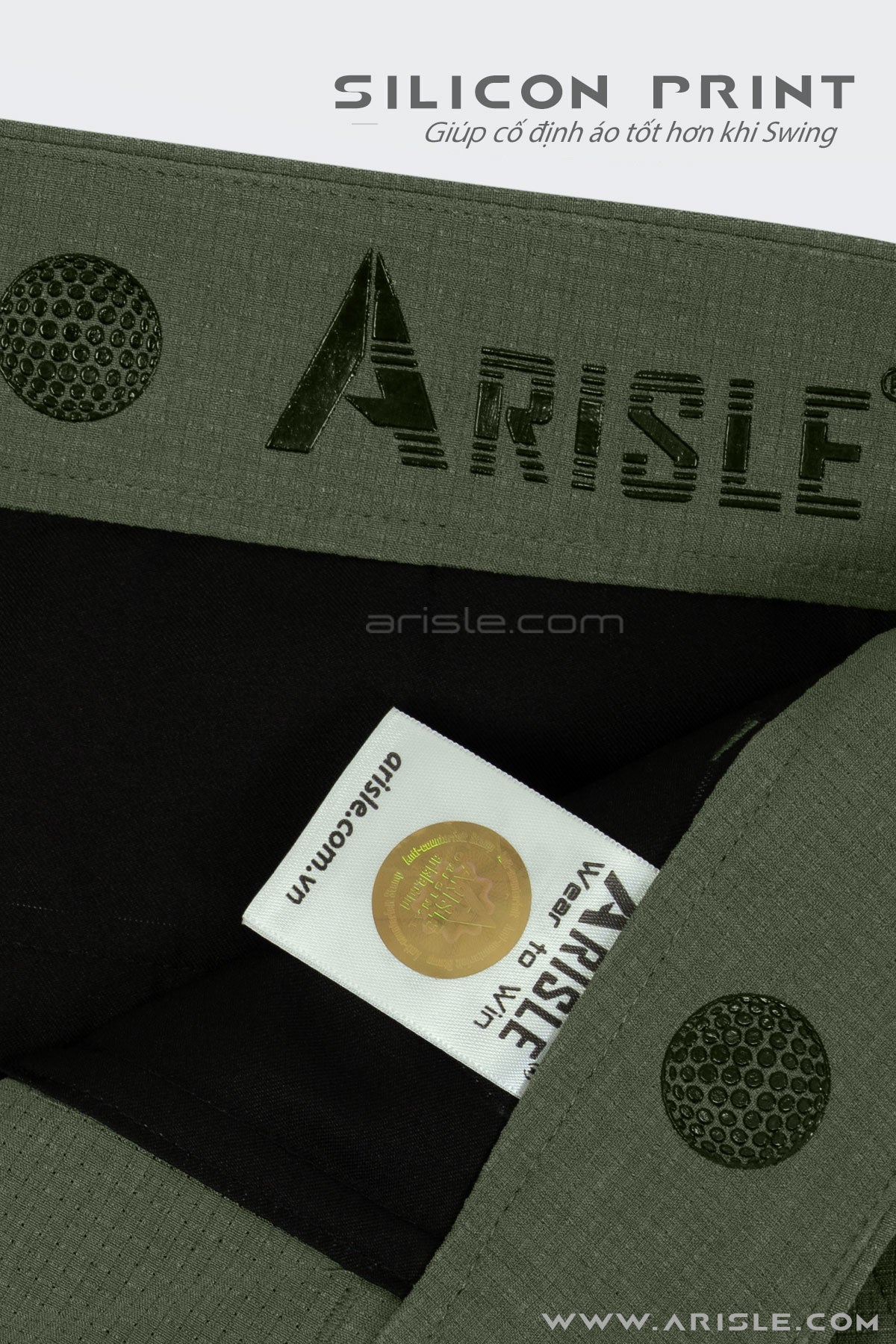 [New in] - Quần Golf Short ARISLE Airvent Tea Green