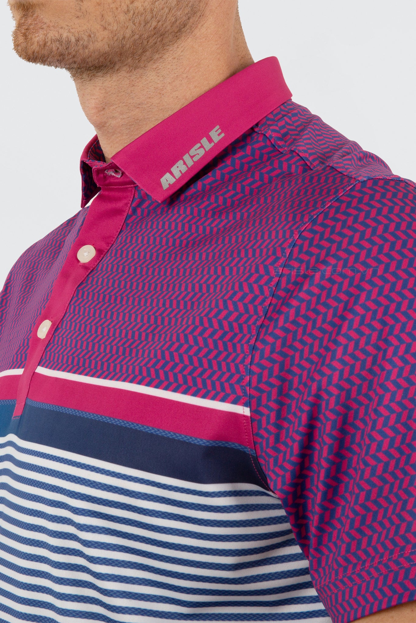 Áo Polo Golf ARISLE Pro-Golfer Royal Magenta