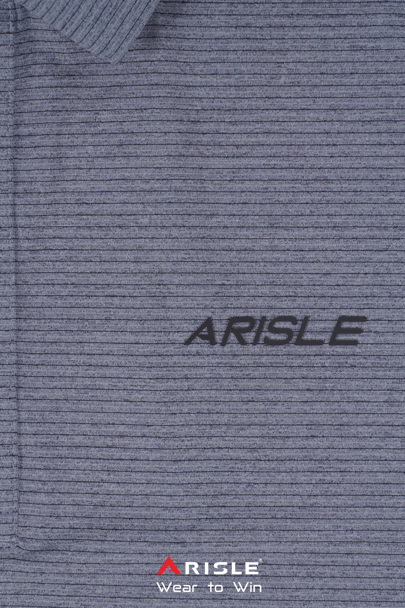 Áo Polo Golf ARISLE A-CLASS Glacier Grey Mini Stripe