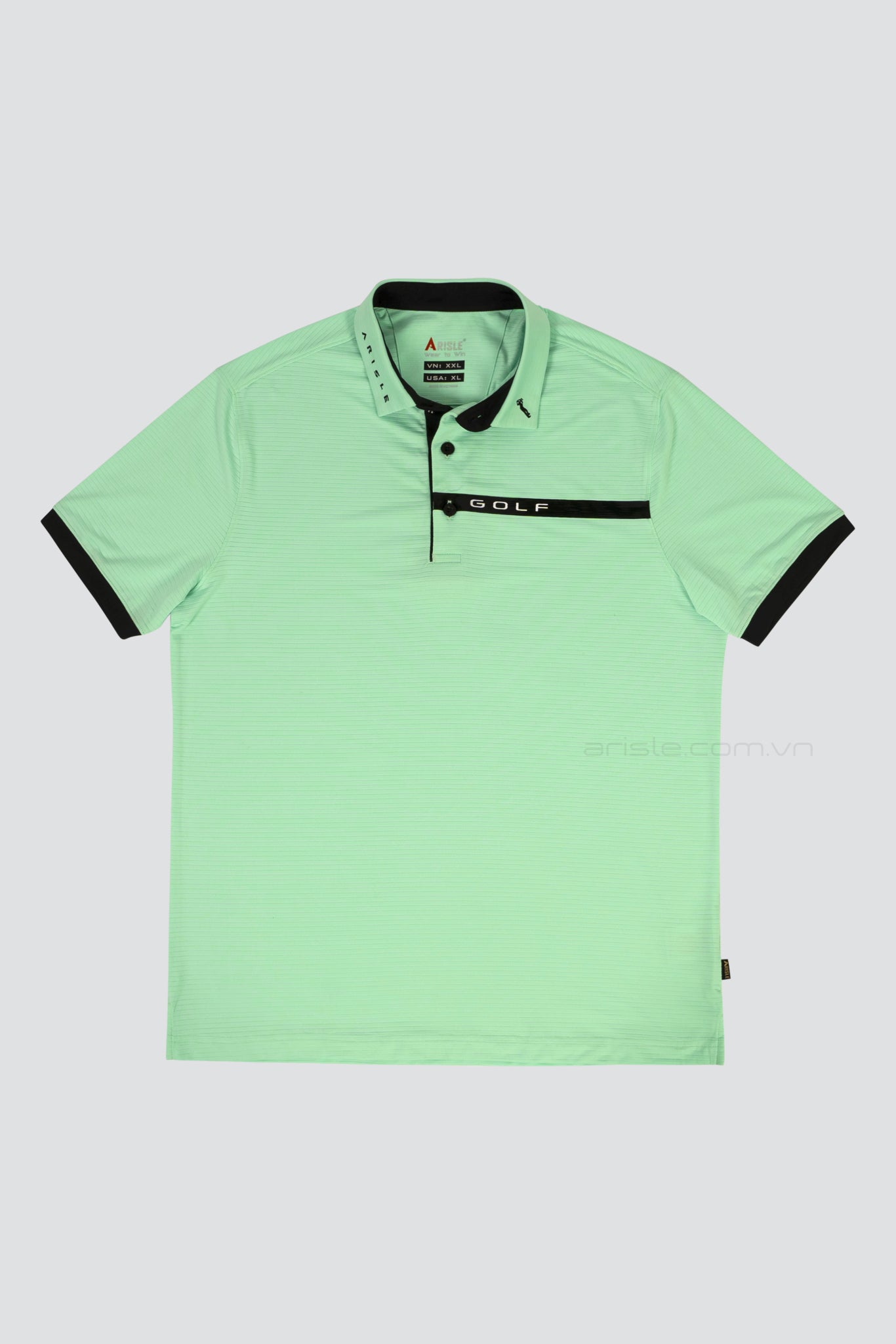 Áo Polo Golf ARISLE Pro-Golfer Pastel Green Stripe