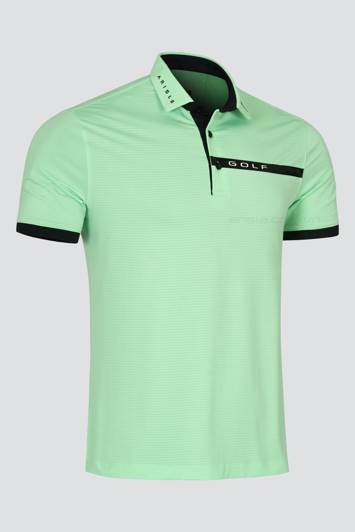 Áo Polo Golf ARISLE Pro-Golfer Pastel Green Stripe