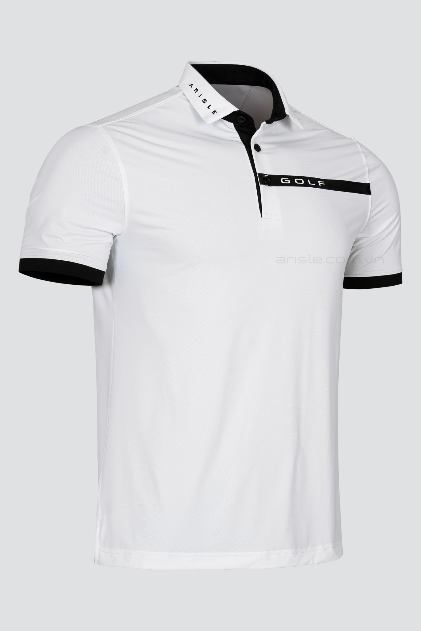 Áo Polo Golf ARISLE Pro-Golfer Ice White