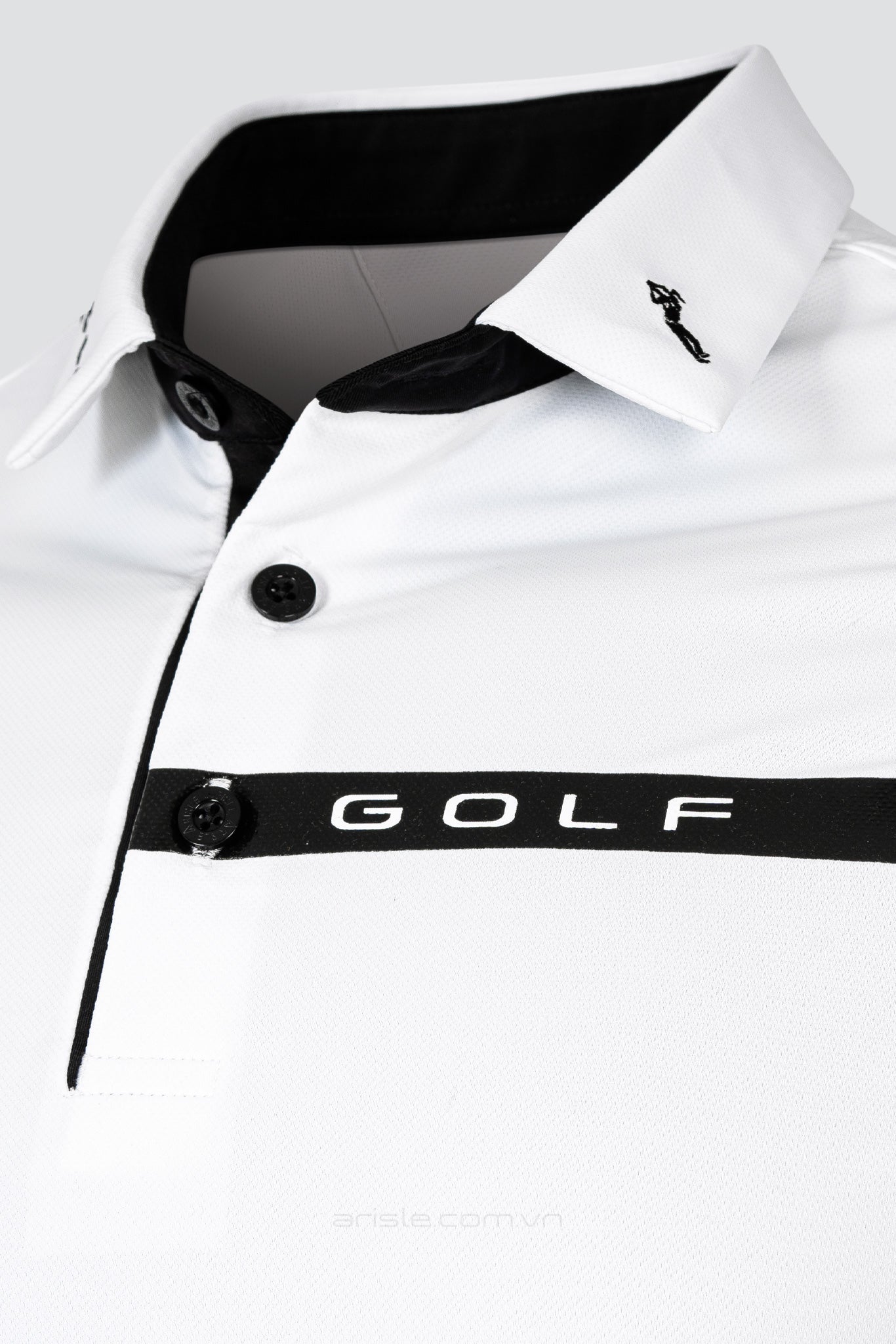 Áo Polo Golf ARISLE Pro-Golfer Ice White