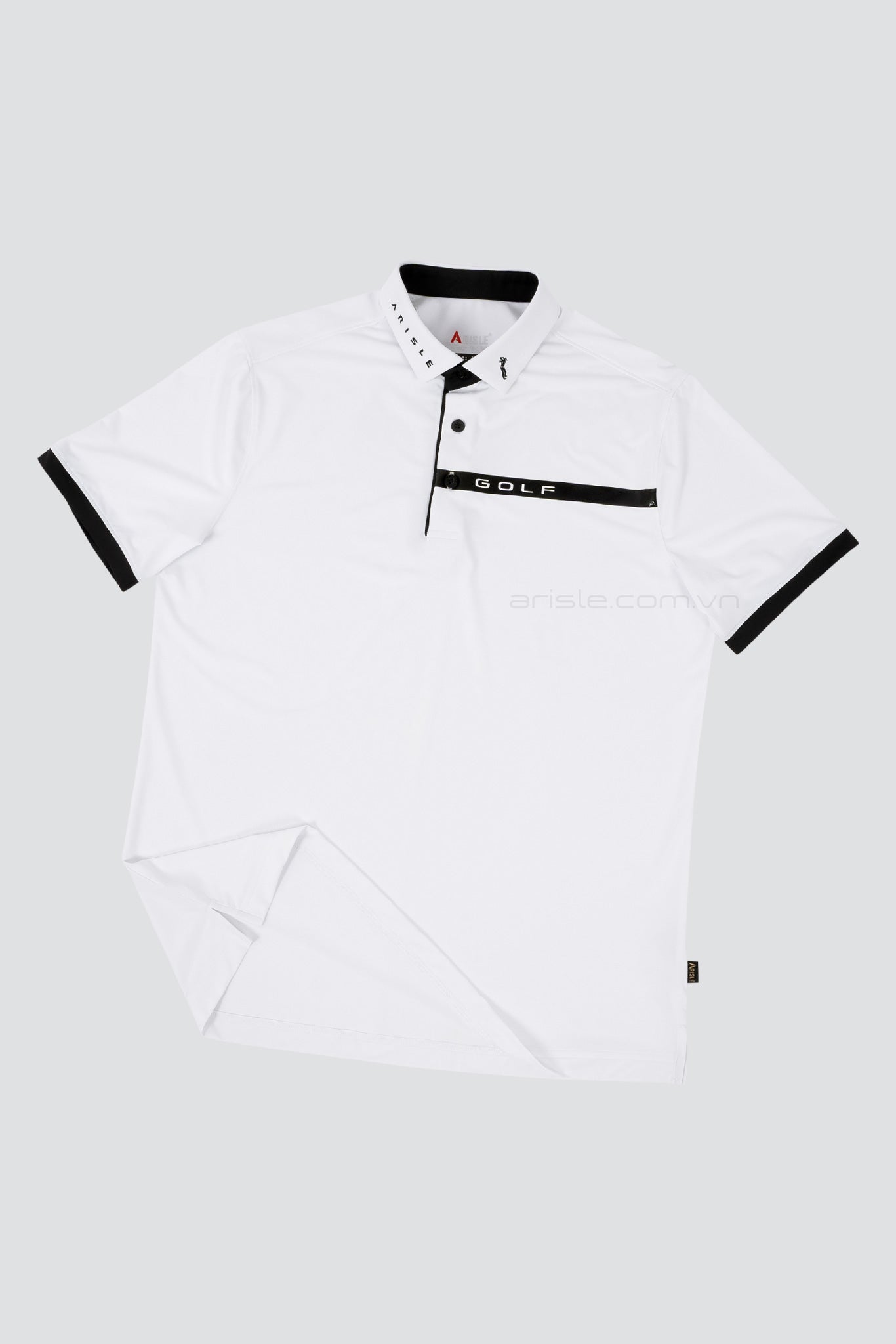 Áo Polo Golf ARISLE Pro-Golfer Ice White