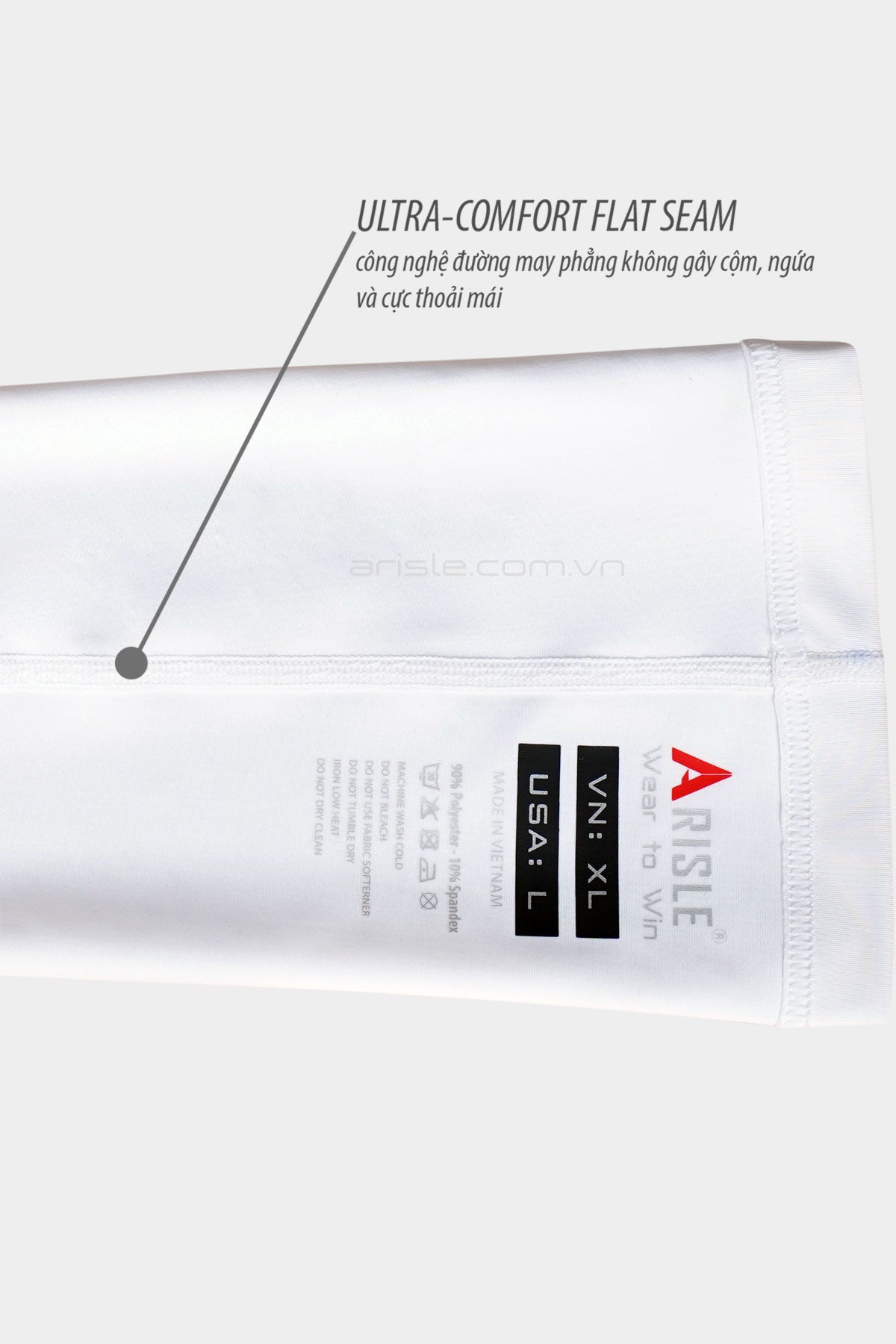 Ống tay golf ARISLE Solarshield White
