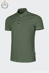 Áo Polo Golf Nam ARISLE Comstretch Forest Green