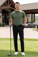 Áo Polo Golf Nam ARISLE Comstretch Forest Green