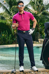 Áo Polo Golf Nam ARISLE Golf & Lifestyle Rich Fuchsia