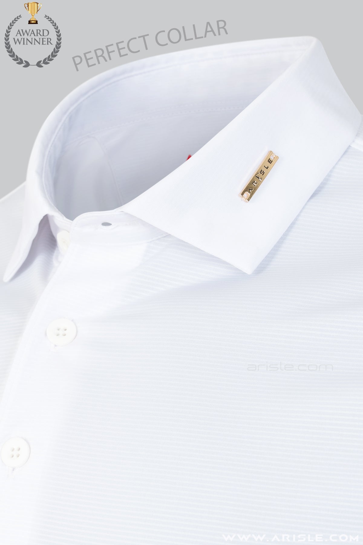 Áo Polo Golf Nam ARISLE Golf & Resort White Mini Stripe